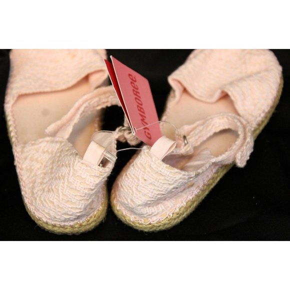 NEW 2007 Gymboree Love is in The Air Pink Lace Crochet Sandals Shoes size 13 - Picture 4 of 10
